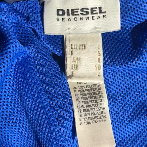 Diesel Men's Navy Super Short Swim Trunk, Size L - Picture 3 of 4